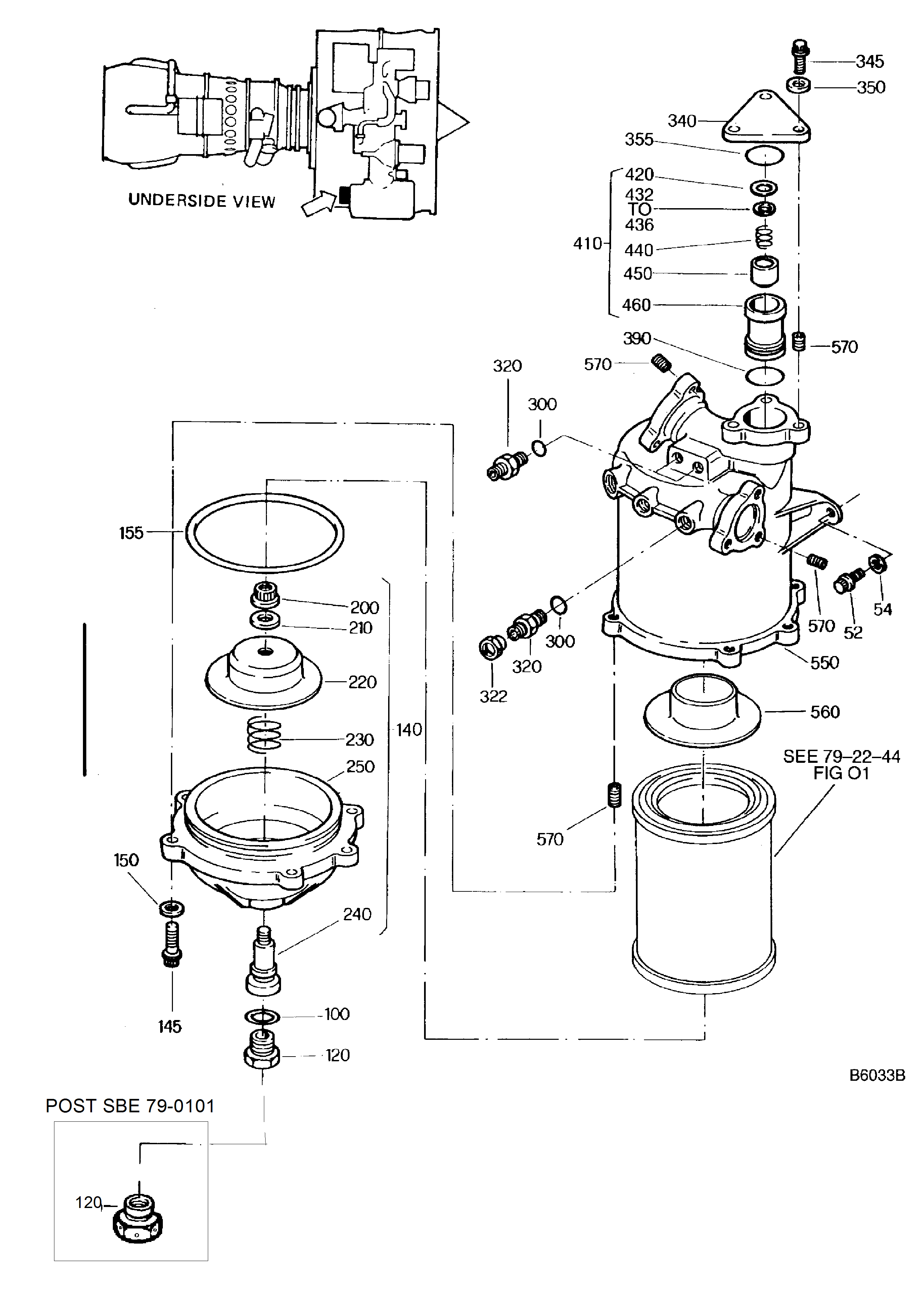 Scavenge Oil Filter Housing