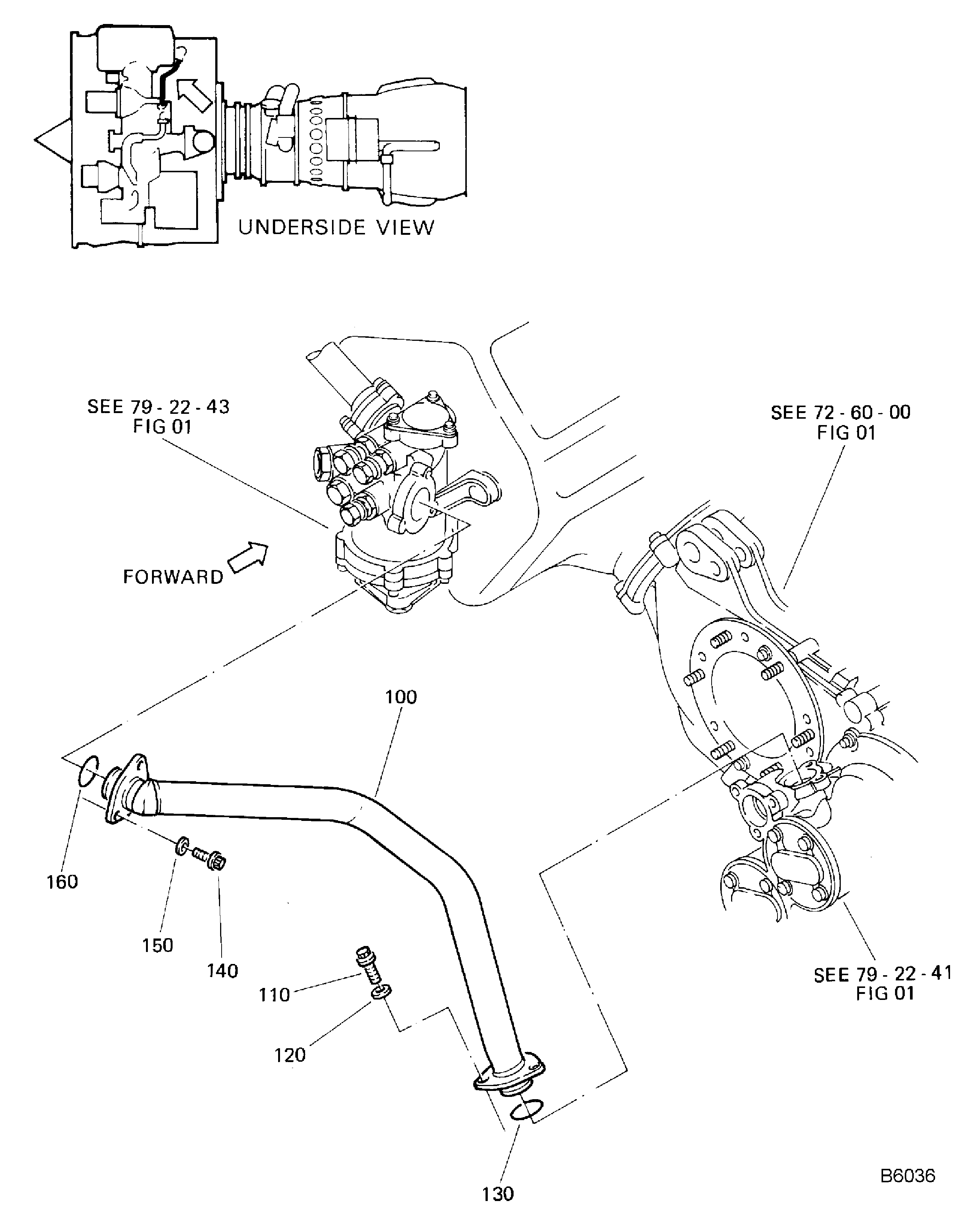 Gearbox Scavenge Oil Tubes