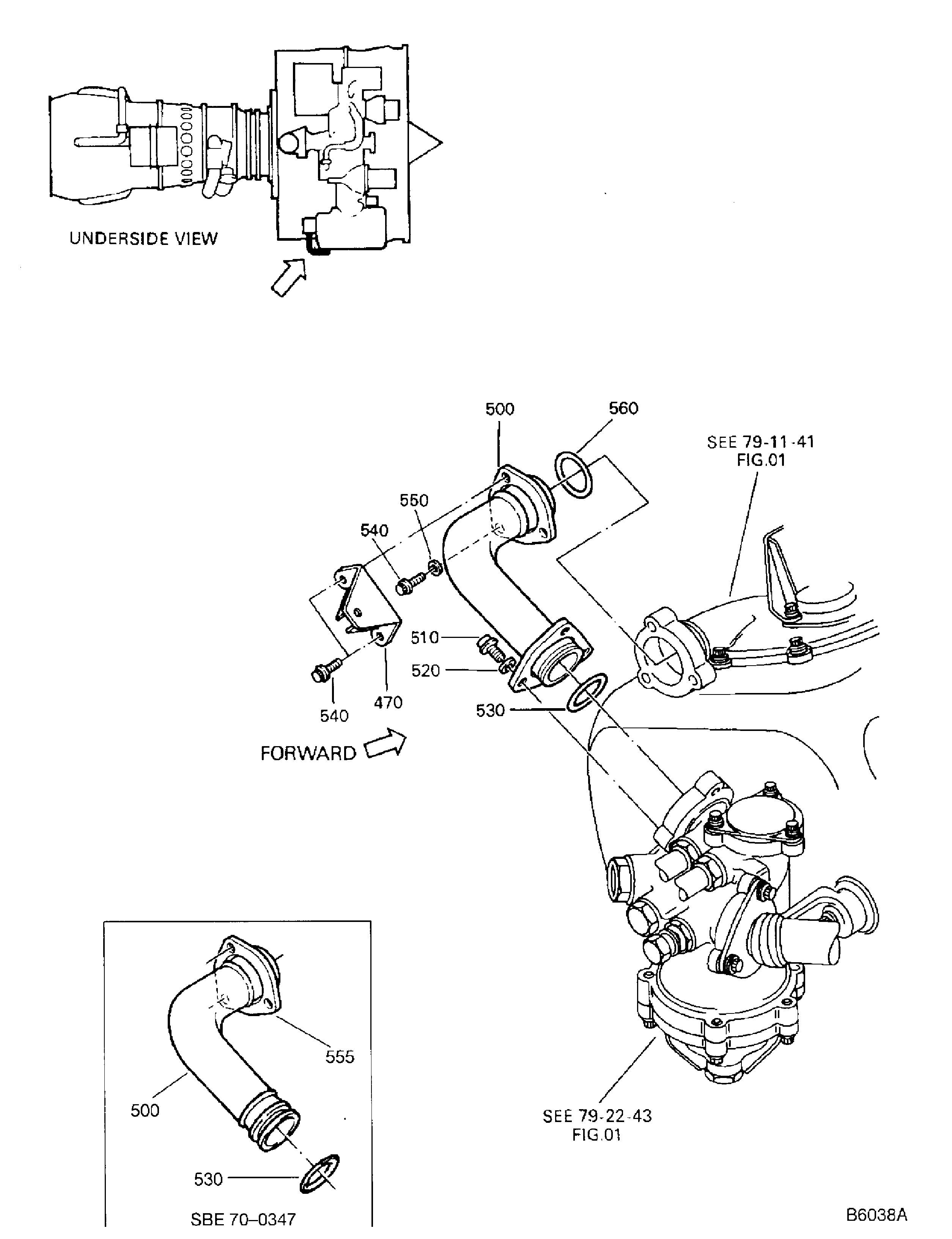 Gearbox Scavenge Oil Tubes