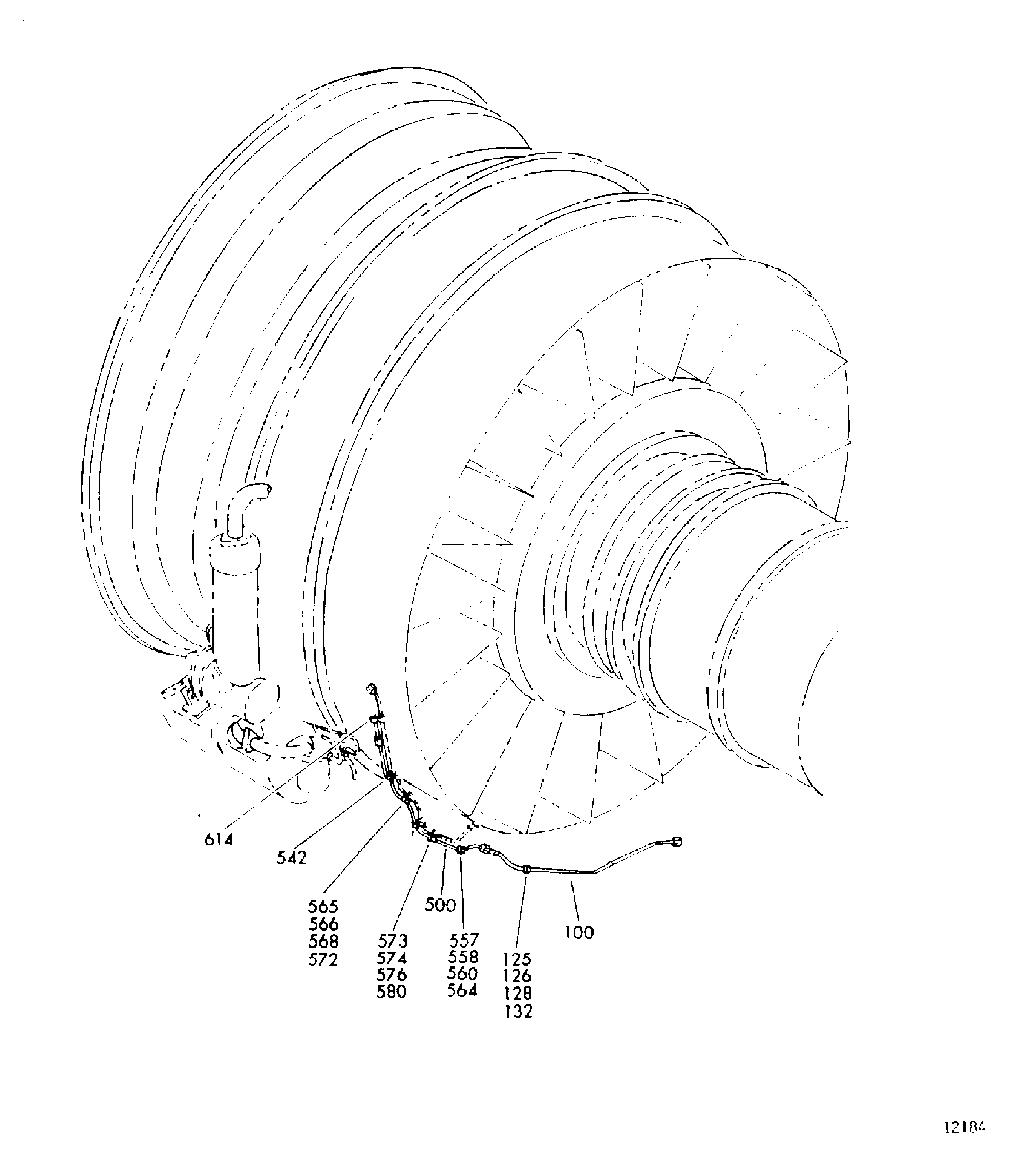 Engine Scavenge Oil Tubes